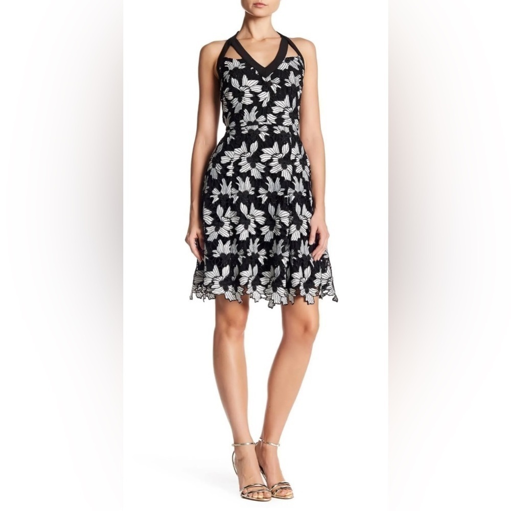 Rachel Roy Women's Floral Lace Fit & Flare Dress. Size 0. NWOT